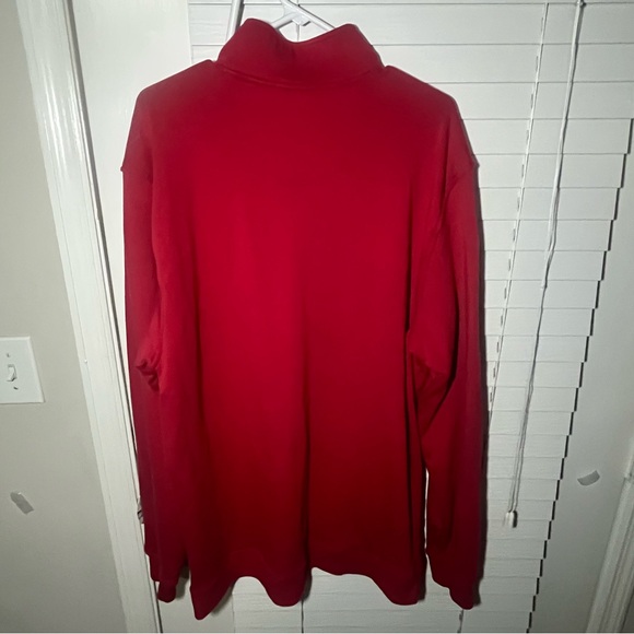 XLT NWOT IZOD Red Advantage Performance Pullover Quarter-Zip Sweater - Picture 6 of 10